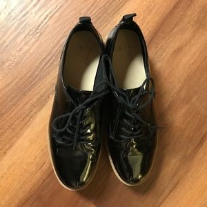 Mix No. 6 Black Platform Oxfords Size 8